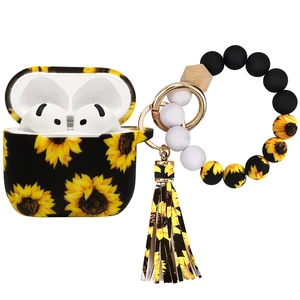 Case Compatible with AirPods 4/5 Case,Soft Silicone Cover with Bracelet Lanyard and Keychain, Cute Wireless Charging Protective Case for Apple AirPods 4th,5th for Women and Men (Sunflower) Case Compatible with AirPods 4/5 Case,Soft Silicone Cover with Bracelet Lanyard and Keychain, Cute Wireless Charging Protective Case for Apple AirPods 4th,5th for Women and Men (Sunflower)