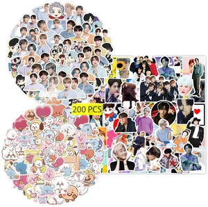 Kpop Stickers (200 Pcs) Cute Singer PVC Sticker, Gifts for Laptop Water Bottle Skateboard Party Supplies Decorations Teens Kpop Stickers (200 Pcs) Cute Singer PVC Sticker, Gifts for Laptop Water Bottle Skateboard Party Supplies Decorations Teens