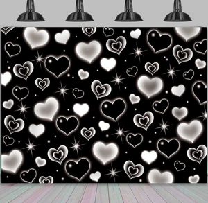 Black Heart 2000s Backdrop Banner Sweet Y2K Photography Background Early 2000s Party Decorations Photo Banner Props Supplies (Black, 8x6FT(2.4m x 1.8m)) Black Heart 2000s Backdrop Banner Sweet Y2K Photography Background Early 2000s Party Decorations Photo Banner Props Supplies (Black, 8x6FT(2.4m x 1.8m))