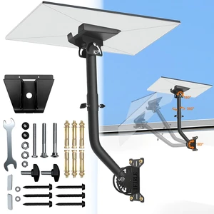 Starlink Mount for Standard 4/4X/Gen 3, Wall Roof Mount Kit Upgraded Snap System, 360° Adjustable, Starlink Pole Mount with Aluminum Adapter, Reinforced, Rustproof and Weatherproof Starlink Mount for Standard 4/4X/Gen 3, Wall Roof Mount Kit Upgraded Snap System, 360° Adjustable, Starlink Pole Mount with Aluminum Adapter, Reinforced, Rustproof and Weatherproof