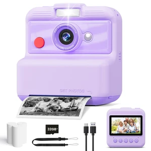 Kids Camera Instant Print, 48MP/2.5K UHD Kids Instant Print Camera, Christmas Birthday Gifts for Girls and Boys, 3.0" Screen with Print Paper & 32G Card, Toddler Toy for Age 3-14 (Purple) Kids Camera Instant Print, 48MP/2.5K UHD Kids Instant Print Camera, Christmas Birthday Gifts for Girls and Boys, 3.0" Screen with Print Paper & 32G Card, Toddler Toy for Age 3-14 (Purple)