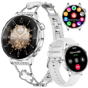 Smart Watch for Women 1.27" HD Touch Screen Fitness Watch,Bluetooth Call&Message Notifications Heart Rate/Sleep Monitor Smartwatch, IP68 Waterproof 100+ Sport Modes (Silver RT-220) Smart Watch for Women 1.27" HD Touch Screen Fitness Watch,Bluetooth Call&Message Notifications Heart Rate/Sleep Monitor Smartwatch, IP68 Waterproof 100+ Sport Modes (Silver RT-220)