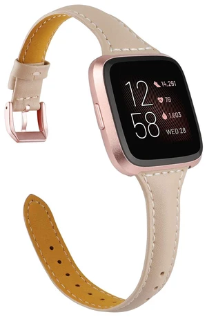 Leather Strap Compatible with Fitbit Versa 2/Versa Watch Bands Women Men Slim Genuine Leather Wristbands Replacement for Versa Lite/Versa 2 Special Edition Classic Accessorie Multi Colors Leather Strap Compatible with Fitbit Versa 2/Versa Watch Bands Women Men Slim Genuine Leather Wristbands Replacement for Versa Lite/Versa 2 Special Edition Classic Accessorie Multi Colors