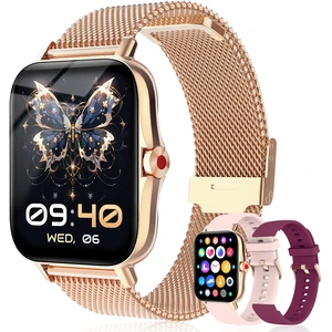 Smart Watch for Women Android & iPhone, IP68 Waterproof Activity Fitness Tracker for Women with Bluetooth Call (Answer/Make), 1.69" HD Smartwatch with Heart Rate/Sleep Monitor, 3 Bands Smart Watch for Women Android & iPhone, IP68 Waterproof Activity Fitness Tracker for Women with Bluetooth Call (Answer/Make), 1.69" HD Smartwatch with Heart Rate/Sleep Monitor, 3 Bands