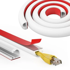 Wall Cord Hider 390 Inch Cable Hider for Wires W0.59 H0.39in White Self Adhesive, Flexible, for Wall Mount TV, Cable Raceway, Cord Cover, Wire Cover Wall Cord Hider 390 Inch Cable Hider for Wires W0.59 H0.39in White Self Adhesive, Flexible, for Wall Mount TV, Cable Raceway, Cord Cover, Wire Cover