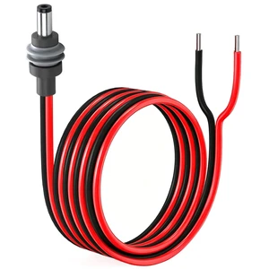 14AWG IP65 Waterproof Starlink Mini Power Extension Cable DC 5.5mm x 2.1mm Male Plug to Bare Wire Open End Power Supply Repair Cord,for RV Camping,Marine(6.5ft) 14AWG IP65 Waterproof Starlink Mini Power Extension Cable DC 5.5mm x 2.1mm Male Plug to Bare Wire Open End Power Supply Repair Cord,for RV Camping,Marine(6.5ft)