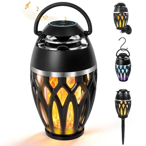 Outdoor Speakers with Flame Lights, Mens Gifts for Birthday, IPX6 Waterproof Portable Bluetooth Speaker, HD Stereo Sound Wireless Speaker for Party Patio Deck Porch Backyard RV, Cool Gadget for Him Outdoor Speakers with Flame Lights, Mens Gifts for Birthday, IPX6 Waterproof Portable Bluetooth Speaker, HD Stereo Sound Wireless Speaker for Party Patio Deck Porch Backyard RV, Cool Gadget for Him