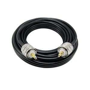 CB Coax Cable 25 Feet Solid Copper, UHF Male PL-259 to UHF Male PL-259 Low Loss, RG58 Coaxial Cable 50 Ohm Coax for CB Radio, Ham Radio, SWR Meter, Police Scanner, Antenna Tuner (25FT) CB Coax Cable 25 Feet Solid Copper, UHF Male PL-259 to UHF Male PL-259 Low Loss, RG58 Coaxial Cable 50 Ohm Coax for CB Radio, Ham Radio, SWR Meter, Police Scanner, Antenna Tuner (25FT)