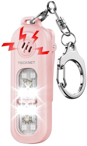 Clip-On Personal Alarm with LED Light, USB-C Rechargeable, Pink 135dB Loud Siren with SOS Strobe Light, 4 Light Modes, Low Battery Alert, Portable with Keychain for Kids College Girls Clip-On Personal Alarm with LED Light, USB-C Rechargeable, Pink 135dB Loud Siren with SOS Strobe Light, 4 Light Modes, Low Battery Alert, Portable with Keychain for Kids College Girls