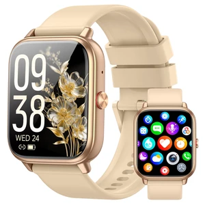 Smart Watch for Men Women, Fitness Tracker (Answer/Make Call), 1000 mAh Battery, 120+ Sport Modes, Step Counter/Sleep Monitor Fitness Watch, Smartwatch for Android/iPhone (Gold) Smart Watch for Men Women, Fitness Tracker (Answer/Make Call), 1000 mAh Battery, 120+ Sport Modes, Step Counter/Sleep Monitor Fitness Watch, Smartwatch for Android/iPhone (Gold)