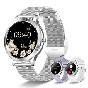 Smart Watch for Women Men,1.32''HD, Answer/Make Calls, Android/iOS Fitness Tracker Watch with 24/7 Heart Rate/Sleep monitor,100+Sports Codes(White Silver) Smart Watch for Women Men,1.32''HD, Answer/Make Calls, Android/iOS Fitness Tracker Watch with 24/7 Heart Rate/Sleep monitor,100+Sports Codes(White Silver)