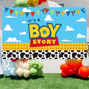 Boy Story Baby Shower Decorations Backdrop Banner,It's A Boy Stroy Large Size 3 x 5Ft Toy Cloud Backdrop Banner Decor Boy Story Baby Shower Decorations Backdrop Banner,It's A Boy Stroy Large Size 3 x 5Ft Toy Cloud Backdrop Banner Decor