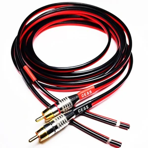 RCA Plug to Speaker Wire Leads, 6 ft, 14AWG, 2-Pack Gold plated RCA plugs help resist oxidation and contact noise RCA Plug to Speaker Wire Leads, 6 ft, 14AWG, 2-Pack Gold plated RCA plugs help resist oxidation and contact noise
