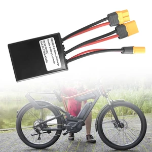 Dual Battery Connector, 20V-72V DC E-Bike Dual Battery Discharge Converter XT60 Port Adapter Battery Capacity Double Battery Pack Switch Balancer (30A) Dual Battery Connector, 20V-72V DC E-Bike Dual Battery Discharge Converter XT60 Port Adapter Battery Capacity Double Battery Pack Switch Balancer (30A)