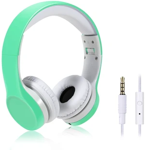 Kids Headphones with Cord, Toddler Headphones with Sharing Function, 85dB/93dB Safe Volume Limit, for Toddler Children Baby Boys Girls On-line Study, School, Travel use (Light Green) Kids Headphones with Cord, Toddler Headphones with Sharing Function, 85dB/93dB Safe Volume Limit, for Toddler Children Baby Boys Girls On-line Study, School, Travel use (Light Green)