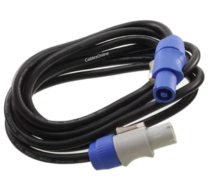 CablesOnline, 6ft. 16AWG Stage Lighting Fixture PowerCon-Compatible Power-Through Jumper Cable, PC-KA606 CablesOnline, 6ft. 16AWG Stage Lighting Fixture PowerCon-Compatible Power-Through Jumper Cable, PC-KA606