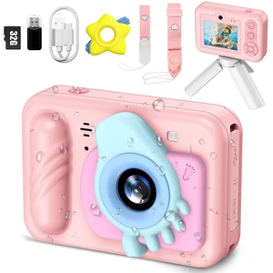 Underwater Camera for Kids - IP68 Waterproof Camera, 48MP Dual Lens, 1080P Video Recording, Toddler Camera for Pool & Beach, Ideal Christmas Birthday Gifts for Boys Girls Age 3-12(Cute Pink) Underwater Camera for Kids - IP68 Waterproof Camera, 48MP Dual Lens, 1080P Video Recording, Toddler Camera for Pool & Beach, Ideal Christmas Birthday Gifts for Boys Girls Age 3-12(Cute Pink)