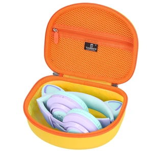 Hard Travel Case for Riwbox CT-7 / CT-7S Cat Ear LED Light Kids Wireless Headphones, Protective Carrying Storage Bag Box for Sale(Yellow&Orange) Hard Travel Case for Riwbox CT-7 / CT-7S Cat Ear LED Light Kids Wireless Headphones, Protective Carrying Storage Bag Box for Sale(Yellow&Orange)