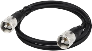 RG8x Jumper Cable, 3ft CB Coax Cable PL259 UHF Connector 50 ohm Low Loss for Ham Radio, Antenna Analyzer, Dummy Load and SWR Meter RG8x Jumper Cable, 3ft CB Coax Cable PL259 UHF Connector 50 ohm Low Loss for Ham Radio, Antenna Analyzer, Dummy Load and SWR Meter
