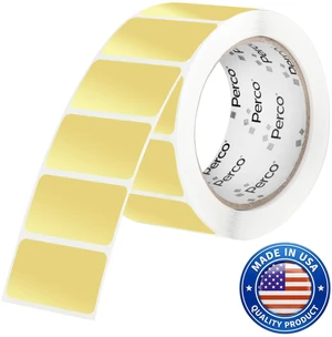 Metallic Gold 1x2 Inch Sticker Labels with Perforation for Easy Tear-Off 500 Stickers Per Roll Strong Adhesion, VIP, Gift & Premium Product Identification Labels Made in USA Metallic Gold 1x2 Inch Sticker Labels with Perforation for Easy Tear-Off 500 Stickers Per Roll Strong Adhesion, VIP, Gift & Premium Product Identification Labels Made in USA