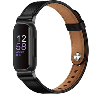 Leather Band,Black,For Fitbit Inspire 3 for Fitbit Inspire 3/2/1 Bands,Adjustable,Sport,Replacement Straps,for Women & Men Leather Band,Black,For Fitbit Inspire 3 for Fitbit Inspire 3/2/1 Bands,Adjustable,Sport,Replacement Straps,for Women & Men