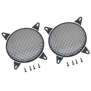 2 Pack 12 Inch Square Hole Metal Mesh Speaker Grill Covers Subwoofer Grill Protective Case with Mounting Screws for Home Audio Car Speaker (Black) 2 Pack 12 Inch Square Hole Metal Mesh Speaker Grill Covers Subwoofer Grill Protective Case with Mounting Screws for Home Audio Car Speaker (Black)