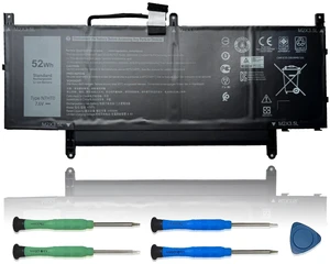 N7HT0 Laptop Battery Replacement for Dell Latitude 9510 2-in-1 Latitude 9510 9520 P94F P95F P95F001 Series TVKGH V5K68 N2NLL HYMNG 08NFC7 N2NLL N7HTO 0PKW00 089GNG 0HYMNG 7.6V 52Wh 6500mAh N7HT0 Laptop Battery Replacement for Dell Latitude 9510 2-in-1 Latitude 9510 9520 P94F P95F P95F001 Series TVKGH V5K68 N2NLL HYMNG 08NFC7 N2NLL N7HTO 0PKW00 089GNG 0HYMNG 7.6V 52Wh 6500mAh