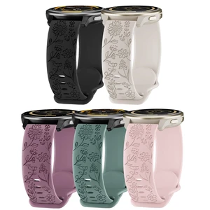 5 Pack 22mm Floral Engraved Watch Bands Compatible with Garmin Venu 4 Watch Band 45mm/Venu 3/Venu 2/Vivoactive 4 /Forerunner 265/255/255 Music,Soft Silicone Sport Straps for Women Men 5 Pack 22mm Floral Engraved Watch Bands Compatible with Garmin Venu 4 Watch Band 45mm/Venu 3/Venu 2/Vivoactive 4 /Forerunner 265/255/255 Music,Soft Silicone Sport Straps for Women Men