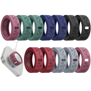 Floral Cover for Oura Ring 4/3/ 4 Ceramic/Samsung/Ultrahuman, Support Charging Silicone Ring Protector for Women/Girls/Men, Dressy Accessories, 12 Pack (Minimalism, M) Floral Cover for Oura Ring 4/3/ 4 Ceramic/Samsung/Ultrahuman, Support Charging Silicone Ring Protector for Women/Girls/Men, Dressy Accessories, 12 Pack (Minimalism, M)