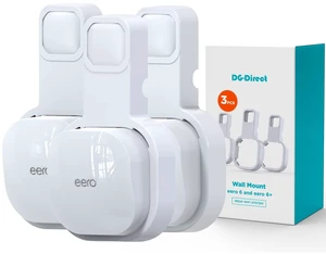 Wall Mount Holder Only for eero 6 Router Mesh Wi-Fi System,No Messy Wires,Stand Bracket for eero 6 Extender Space Saving White 3Pcs Wall Mount Holder Only for eero 6 Router Mesh Wi-Fi System,No Messy Wires,Stand Bracket for eero 6 Extender Space Saving White 3Pcs