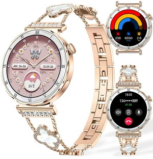 Smart Watch for Women, 1.19" AMOLED HD Screen Women's Smartwatch, Fitness Tracker with Heart Rate/Sleep Monitor, Bluetooth Call, IP67 Waterproof, Compatible with iOS & Android (Rose Gold) Smart Watch for Women, 1.19" AMOLED HD Screen Women's Smartwatch, Fitness Tracker with Heart Rate/Sleep Monitor, Bluetooth Call, IP67 Waterproof, Compatible with iOS & Android (Rose Gold)