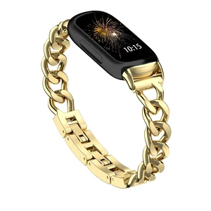 Metal Chain Band Compatible with Fitbit Inspire 3 Bands, Adjustable Stainless Steel Straps Replacement for Fitbit Inspire 3 Bands for Women Men Metal Chain Band Compatible with Fitbit Inspire 3 Bands, Adjustable Stainless Steel Straps Replacement for Fitbit Inspire 3 Bands for Women Men