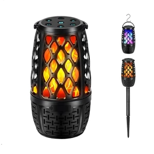 Outdoor Speakers, Colorful LED Flame Speaker Gift for Men, Bluetooth 5.3, Stereo Sound, Portable Wireless Speaker with Stake, Hook for Patio/Yard/Porch Outdoor Speakers, Colorful LED Flame Speaker Gift for Men, Bluetooth 5.3, Stereo Sound, Portable Wireless Speaker with Stake, Hook for Patio/Yard/Porch