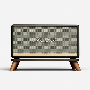 Walnut Speaker Stand for Marshall Stanmore III, Acrylic Desktop Speaker Riser Compatible with Marshall Stanmore 3 Walnut Speaker Stand for Marshall Stanmore III, Acrylic Desktop Speaker Riser Compatible with Marshall Stanmore 3