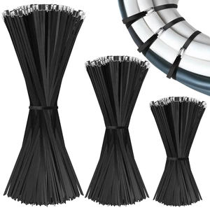300 Pcs Metal Zip Ties Heavy Duty 304 Stainless Steel, Multi Sizes Multi Purpose Self Locking Cable Ties for Exhaust Machinery Fence Farm Pipe Roof Outdoor, Weatherproof Secure Fastening 300 Pcs Metal Zip Ties Heavy Duty 304 Stainless Steel, Multi Sizes Multi Purpose Self Locking Cable Ties for Exhaust Machinery Fence Farm Pipe Roof Outdoor, Weatherproof Secure Fastening