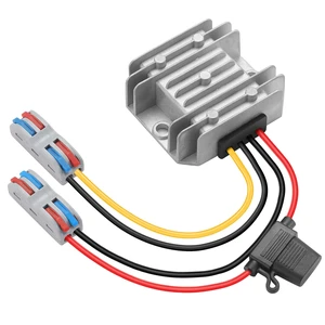 DC 10V-22V Step Up to 24V 3A 72W DC Boost Converter with Fuse Voltage Regulator Waterproof Module Transformer DC to DC for Golf Cart CNC Equipment RV Accessories DC 10V-22V Step Up to 24V 3A 72W DC Boost Converter with Fuse Voltage Regulator Waterproof Module Transformer DC to DC for Golf Cart CNC Equipment RV Accessories
