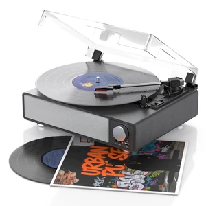 Vinyl Record Player with Speakers, 3-Speed Turntable Black Bluetooth Transmitter,Auto Stop,RCA Output/USB/Headphone Jacks,Vintage Record Player Wooden Design Vinyl Record Player with Speakers, 3-Speed Turntable Black Bluetooth Transmitter,Auto Stop,RCA Output/USB/Headphone Jacks,Vintage Record Player Wooden Design