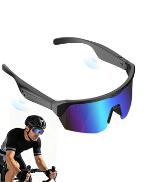 Bluetooth Cycling Sunglasses for Adults, Smart Sports Glasses Sports sunglasses with Stereo Sound Speakers, UV400 Protection, Voice Assistant and Ergonomic Design, for Outdoor Activities Bluetooth Cycling Sunglasses for Adults, Smart Sports Glasses Sports sunglasses with Stereo Sound Speakers, UV400 Protection, Voice Assistant and Ergonomic Design, for Outdoor Activities