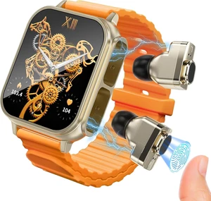 Smart Watch with Earbuds,2-in-1,Touchscreen,for iOS Android Bluetooth 5.3,Fitness Tracker,Heart Rate,Sleep Monitor,Long-lasting battery,Ultra-slim,Durable strap,Message notifications Smart Watch with Earbuds,2-in-1,Touchscreen,for iOS Android Bluetooth 5.3,Fitness Tracker,Heart Rate,Sleep Monitor,Long-lasting battery,Ultra-slim,Durable strap,Message notifications