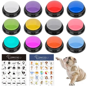 Set of 12 Colors Dog Buttons-Recordable Button-Voice Recording Button,Dog Buttons for Communication Pet Training Buzzer, 30 Second Record & Playback,Funny Gift for Study Office Home(12 Piece) Set of 12 Colors Dog Buttons-Recordable Button-Voice Recording Button,Dog Buttons for Communication Pet Training Buzzer, 30 Second Record & Playback,Funny Gift for Study Office Home(12 Piece)