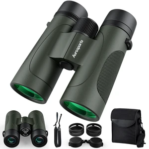 12x42 HD Binoculars for Adults, BAK4 Prism IPX7 Waterproof Fogproof, Low Light Vision, HD Optics, Ideal for Bird Watching, Hunting, Travel, Concerts & Outdoor Activities,Green 12x42 HD Binoculars for Adults, BAK4 Prism IPX7 Waterproof Fogproof, Low Light Vision, HD Optics, Ideal for Bird Watching, Hunting, Travel, Concerts & Outdoor Activities,Green