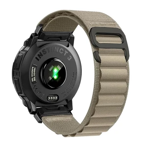 Nylon Strap for Garmin Instinct 2/3 45mm, Fits Solar Tactical Tide Esport Nylon band weighs 10g,with triple durable fasteners suitable for 140-190mm wrists,316 steel spring rod & disassembly tool Nylon Strap for Garmin Instinct 2/3 45mm, Fits Solar Tactical Tide Esport Nylon band weighs 10g,with triple durable fasteners suitable for 140-190mm wrists,316 steel spring rod & disassembly tool