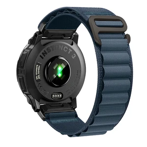 Nylon Strap for Garmin Instinct 2/3 45mm, Fits Solar Tactical Tide Esport Nylon band weighs 10g,with triple durable fasteners suitable for 140-190mm wrists,316 steel spring rod & disassembly tool Nylon Strap for Garmin Instinct 2/3 45mm, Fits Solar Tactical Tide Esport Nylon band weighs 10g,with triple durable fasteners suitable for 140-190mm wrists,316 steel spring rod & disassembly tool