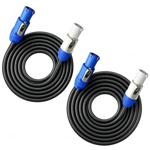 2 Pack PowerCon Power Cables 16AWG 3-Pin PowerCon Extension Cable 20A PowerCon Input to OutputSuitable for LED Screens, Beam Moving Head Lights, Stage Lighting, Audio-Visual Equipment6FT 2 Pack PowerCon Power Cables 16AWG 3-Pin PowerCon Extension Cable 20A PowerCon Input to OutputSuitable for LED Screens, Beam Moving Head Lights, Stage Lighting, Audio-Visual Equipment6FT