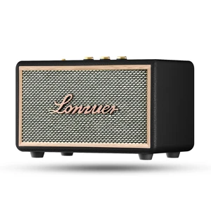 Retro Wooden Portable Wireless 10000mAh Battery Loud Bass Subwoofer TWS Bluetooth Speaker with AUX Input, SD Card Slot, USB Port for Outdoor Party (Black) Retro Wooden Portable Wireless 10000mAh Battery Loud Bass Subwoofer TWS Bluetooth Speaker with AUX Input, SD Card Slot, USB Port for Outdoor Party (Black)