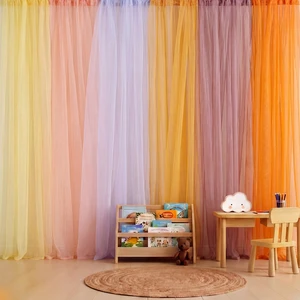 6 Pcs Groovy Tulle Backdrop Curtains Colorful Party Decor Retro 70s Classroom Sheer Decorations Photo Booth Backdrop Birthday Bridal Shower Boho Bedroom Curtain 58x84in 6 Pcs Groovy Tulle Backdrop Curtains Colorful Party Decor Retro 70s Classroom Sheer Decorations Photo Booth Backdrop Birthday Bridal Shower Boho Bedroom Curtain 58x84in