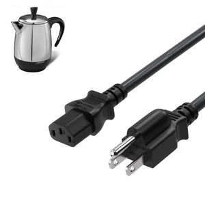 for Farberware Coffee Percolator AC Power Cord Farberware 8-Cup, Millennium FCP-412 G Percolator,Hamilton Beach Model 40614 40616 Coffee Pot Cable Cord, Markbass Little Mark Ninja 1000W Bass Head 3 for Farberware Coffee Percolator AC Power Cord Farberware 8-Cup, Millennium FCP-412 G Percolator,Hamilton Beach Model 40614 40616 Coffee Pot Cable Cord, Markbass Little Mark Ninja 1000W Bass Head 3