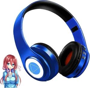 Nakano Bluetooth Headphones,The Quintessential Quintuplets Headphone with Build-in Mic,Foldable Over Ear Wireless Headphones,Hi-Fi Stereo for Cosplay (Blue) Nakano Bluetooth Headphones,The Quintessential Quintuplets Headphone with Build-in Mic,Foldable Over Ear Wireless Headphones,Hi-Fi Stereo for Cosplay (Blue)