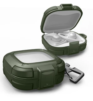 for SHOKZ OpenFit Air Case with Drop-Proof Lock, Shockproof Rugged Bumper Cases Protective Cover with Carabiner & Keyring & Cleaner Kit Green for SHOKZ OpenFit Air Case with Drop-Proof Lock, Shockproof Rugged Bumper Cases Protective Cover with Carabiner & Keyring & Cleaner Kit Green