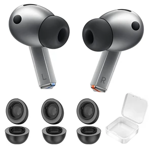 Best Memory Foam&Silicone Hybrid Ear Tips for Samsung Galaxy Buds3 Pro,Double Layer Anti-Slip,Ultra-Comfort,Better Noise Cancellation,Fit in The Charging Case,3 Pairs (Black, L) Best Memory Foam&Silicone Hybrid Ear Tips for Samsung Galaxy Buds3 Pro,Double Layer Anti-Slip,Ultra-Comfort,Better Noise Cancellation,Fit in The Charging Case,3 Pairs (Black, L)